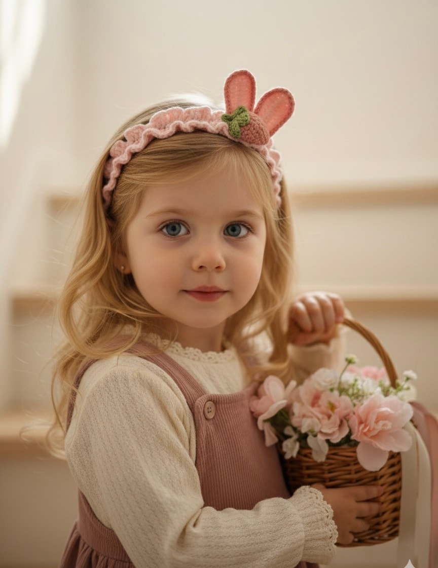 Bunny berry headband 