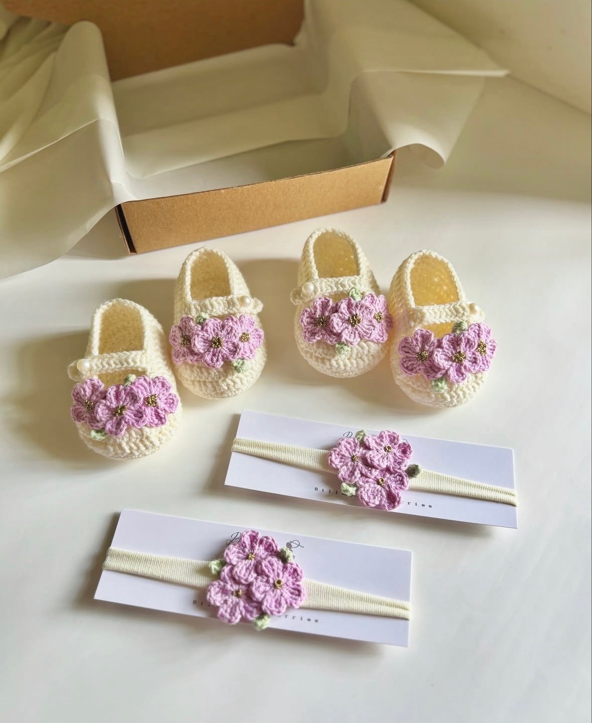 Lilac  flower shoes