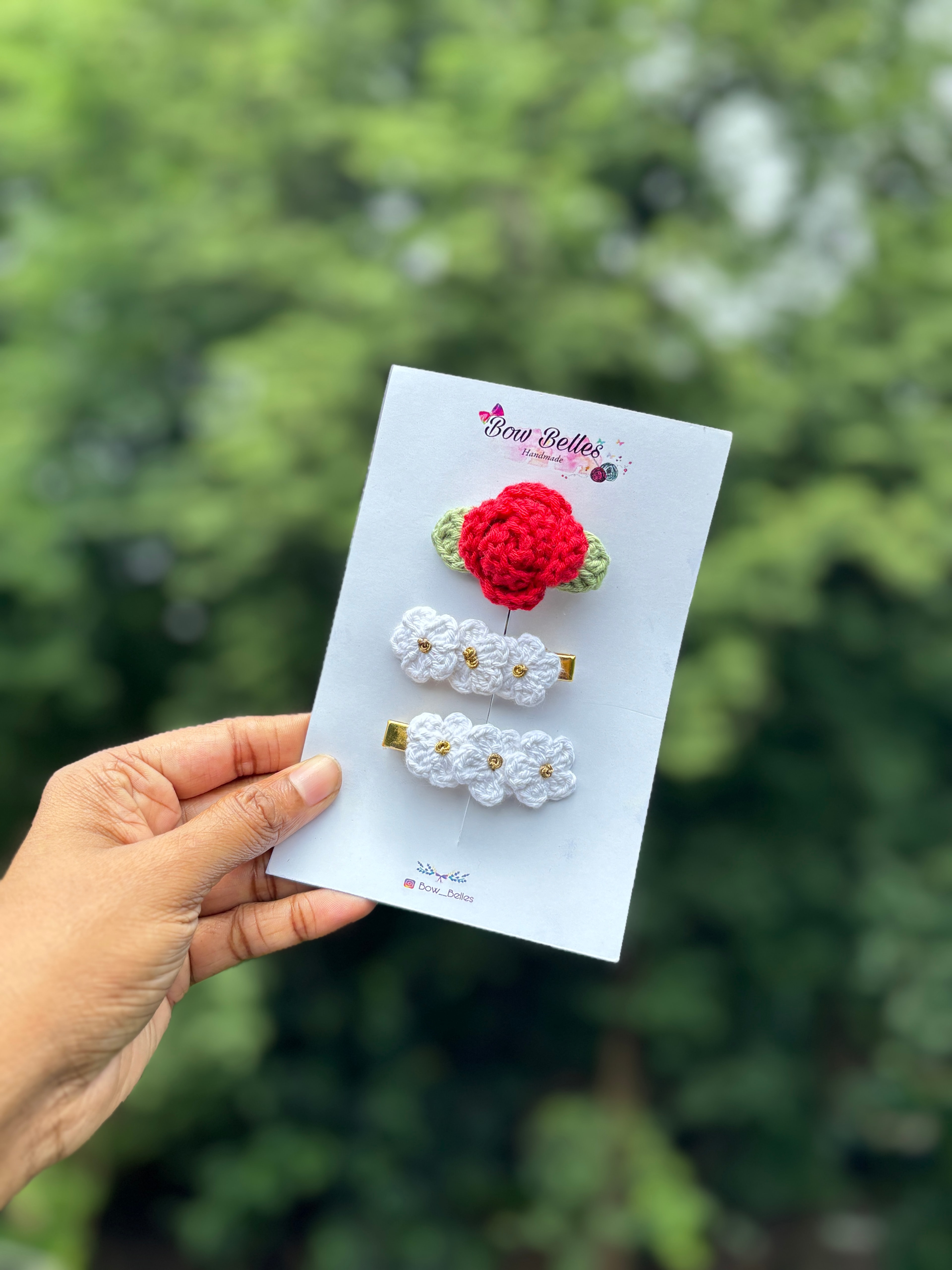 crochet rosy set